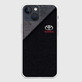 Чехол для iPhone 13 mini с принтом TOYOTA CARBON | ТОЁТА КАРБОН в Рязани,  |  | Тематика изображения на принте: 2020 | alphard | auto | camry | corolla | highlander | hilux | land cruiser 200 | prado | rav4 | sport | supra | toyota | tundra | авто | автомобиль | автомобильные | альфард | бренд | камри | марка | машины | спорт | тойота