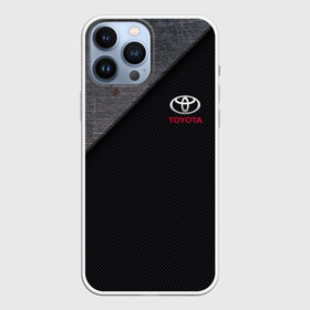 Чехол для iPhone 13 Pro Max с принтом TOYOTA CARBON | ТОЁТА КАРБОН в Рязани,  |  | Тематика изображения на принте: 2020 | alphard | auto | camry | corolla | highlander | hilux | land cruiser 200 | prado | rav4 | sport | supra | toyota | tundra | авто | автомобиль | автомобильные | альфард | бренд | камри | марка | машины | спорт | тойота