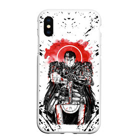 Чехол для iPhone XS Max матовый с принтом BERSERK в Рязани, Силикон | Область печати: задняя сторона чехла, без боковых панелей | Тематика изображения на принте: anime | anime berserk | berserk | knight | manga | аниме | аниме берсерк | берсерк | манга | рыцарь