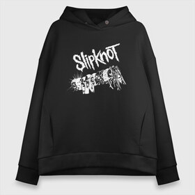 Женское худи Oversize хлопок с принтом SLIPKNOT в Рязани, френч-терри — 70% хлопок, 30% полиэстер. Мягкий теплый начес внутри —100% хлопок | боковые карманы, эластичные манжеты и нижняя кромка, капюшон на магнитной кнопке | slipknot | алессандро вентурелла | джей вайнберг | джеймс рут | кори тейлор | крэйг джонс | мик томсон | петля | сид уилсон | скользящий узел | слипкнот | удавка | шон крэхан