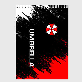 Скетчбук с принтом RESIDENT EVIL UMBRELLA в Рязани, 100% бумага
 | 48 листов, плотность листов — 100 г/м2, плотность картонной обложки — 250 г/м2. Листы скреплены сверху удобной пружинной спиралью | ada wong | biohazard | leon | nemesis | project resistance | raccoon city | re | re3 | resident evil | resident evil 3 | rpd | stars | umbrella | ада вонг | амбрелла | немезис | ужасы