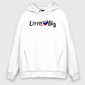 Мужское худи Oversize хлопок с принтом Little Big в Рязани, френч-терри — 70% хлопок, 30% полиэстер. Мягкий теплый начес внутри —100% хлопок | боковые карманы, эластичные манжеты и нижняя кромка, капюшон на магнитной кнопке | 20 | 2020 | big | eurovision | hooligans | little | music | rus | russian | биг | бузова | евровидение | ильич | литл | музыка | россия | флаг | шрифт