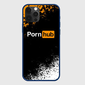 Чехол для iPhone 12 Pro с принтом PORNHUB | ПОРНХАБ (Z) в Рязани, силикон | область печати: задняя сторона чехла, без боковых панелей | Тематика изображения на принте: brand | brazzers | hub | mode | бразерс | бренд | мода