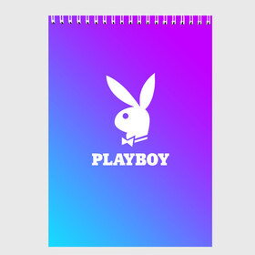 Скетчбук с принтом PLAYBOY в Рязани, 100% бумага
 | 48 листов, плотность листов — 100 г/м2, плотность картонной обложки — 250 г/м2. Листы скреплены сверху удобной пружинной спиралью | brand | brazzers | faketaxi | hub | mode | playboy | бразерс | бренд | мода | фейк такси