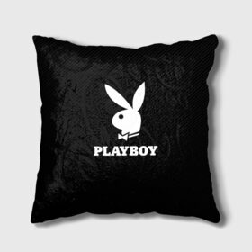 Подушка 3D с принтом PLAYBOY в Рязани, наволочка – 100% полиэстер, наполнитель – холлофайбер (легкий наполнитель, не вызывает аллергию). | состоит из подушки и наволочки. Наволочка на молнии, легко снимается для стирки | brand | brazzers | faketaxi | hub | mode | playboy | бразерс | бренд | мода | фейк такси