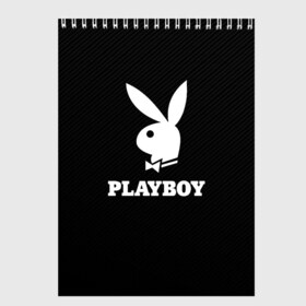 Скетчбук с принтом PLAYBOY в Рязани, 100% бумага
 | 48 листов, плотность листов — 100 г/м2, плотность картонной обложки — 250 г/м2. Листы скреплены сверху удобной пружинной спиралью | brand | brazzers | faketaxi | hub | mode | playboy | бразерс | бренд | мода | фейк такси