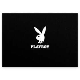 Поздравительная открытка с принтом PLAYBOY | ПЛЕЙБОЙ (Z) в Рязани, 100% бумага | плотность бумаги 280 г/м2, матовая, на обратной стороне линовка и место для марки
 | brand | brazzers | faketaxi | hub | mode | playboy | бразерс | бренд | мода | фейк такси