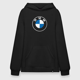 Худи SuperOversize хлопок с принтом BMW LOGO 2020 в Рязани, 70% хлопок, 30% полиэстер, мягкий начес внутри | карман-кенгуру, эластичная резинка на манжетах и по нижней кромке, двухслойный капюшон
 | bmw | bmw motorsport | bmw performance | carbon | m | motorsport | performance | sport | бмв | карбон | моторспорт | спорт