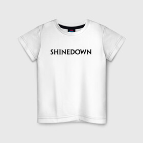 Детская футболка хлопок с принтом Shinedown в Рязани, 100% хлопок | круглый вырез горловины, полуприлегающий силуэт, длина до линии бедер | Тематика изображения на принте: rock | shinedown | альтернативный метал | барри керч | брент смит | зак маерс | музыка | ню метал | пост гранж | рок | хард рок | эрик басс