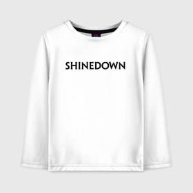 Детский лонгслив хлопок с принтом Shinedown в Рязани, 100% хлопок | круглый вырез горловины, полуприлегающий силуэт, длина до линии бедер | Тематика изображения на принте: rock | shinedown | альтернативный метал | барри керч | брент смит | зак маерс | музыка | ню метал | пост гранж | рок | хард рок | эрик басс