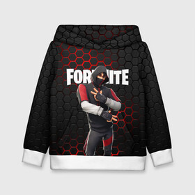 Детская толстовка 3D с принтом FORTNITE IKONIK | ФОРТНАЙТ ИКОНИК в Рязани, 100% полиэстер | двухслойный капюшон со шнурком для регулировки, мягкие манжеты на рукавах и по низу толстовки, спереди карман-кенгуру с мягким внутренним слоем | fortnite | fortnite 2 | fortnite x маршмелло | ikonik | marshmello | ninja | ninja streamer | иконик | ниндзя | фортнайт | фортнайт 2 | фортнайт глава 2