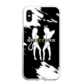 Чехол для iPhone XS Max матовый с принтом Brazzers в Рязани, Силикон | Область печати: задняя сторона чехла, без боковых панелей | brazzers | ана | ангел | бразерс | браззерс | братья | демон | звезда | надпись | прикол | проно хуб | сайт | 