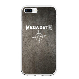 Чехол для iPhone 7Plus/8 Plus матовый с принтом Megadeth в Рязани, Силикон | Область печати: задняя сторона чехла, без боковых панелей | Тематика изображения на принте: dave mustaine | megadeth | music | rock | дирк вербурен | дэвид эллефсон | дэйв мастейн | кико лоурейро | мегадеф | музыка | рок | трэш метал | хард рок | хеви метал