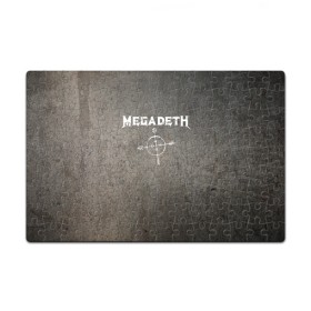 Пазл магнитный 126 элементов с принтом Megadeth в Рязани, полимерный материал с магнитным слоем | 126 деталей, размер изделия —  180*270 мм | dave mustaine | megadeth | music | rock | дирк вербурен | дэвид эллефсон | дэйв мастейн | кико лоурейро | мегадеф | музыка | рок | трэш метал | хард рок | хеви метал