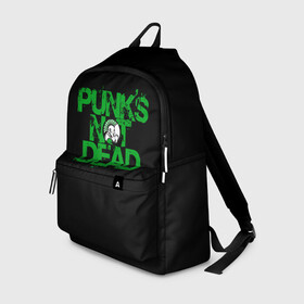 Рюкзак 3D с принтом Punks Not Dead в Рязани, 100% полиэстер | лямки с регулируемой длиной, сверху петелька, чтобы рюкзак можно было повесить на вешалку. Основное отделение закрывается на молнию, как и внешний карман. Внутри два дополнительных кармана, один из которых закрывается на молнию. По бокам два дополнительных кармашка | art | punk | punks not dead | rock | sons of anarchy | анархия | арт | группа | егор летов | логотип | музыка | надпись | панк | панк рок | прикольная | рок | свобода | хаос