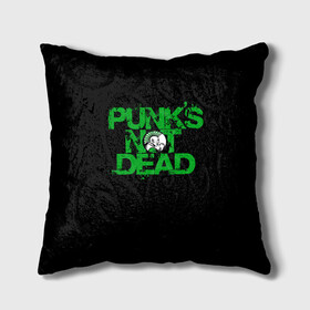 Подушка 3D с принтом Punks Not Dead в Рязани, наволочка – 100% полиэстер, наполнитель – холлофайбер (легкий наполнитель, не вызывает аллергию). | состоит из подушки и наволочки. Наволочка на молнии, легко снимается для стирки | art | punk | punks not dead | rock | sons of anarchy | анархия | арт | группа | егор летов | логотип | музыка | надпись | панк | панк рок | прикольная | рок | свобода | хаос