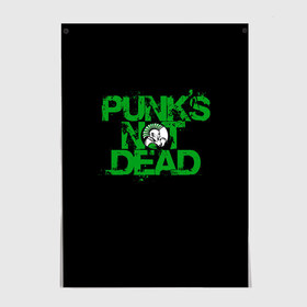 Постер с принтом Punks Not Dead в Рязани, 100% бумага
 | бумага, плотность 150 мг. Матовая, но за счет высокого коэффициента гладкости имеет небольшой блеск и дает на свету блики, но в отличии от глянцевой бумаги не покрыта лаком | art | punk | punks not dead | rock | sons of anarchy | анархия | арт | группа | егор летов | логотип | музыка | надпись | панк | панк рок | прикольная | рок | свобода | хаос