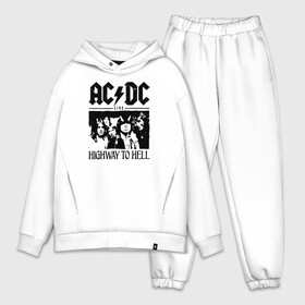 Мужской костюм хлопок OVERSIZE с принтом AC DC highway to hell в Рязани,  |  | ac dc | acdc | acdc ас дс | angus | back in black | highway to hell | mckinnon | young | австралийская | ангус янг | ас дс | асдс | блюз | в форме | гитара | группа | крис слэйд | метал | молния | музыка | п | певец | рок | рок н ролл