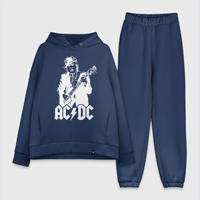 Женский костюм хлопок Oversize с принтом AC DC в Рязани,  |  | ac dc | acdc | acdc ас дс | angus | back in black | highway to hell | mckinnon | young | австралийская | ангус янг | ас дс | асдс | блюз | в форме | гитара | группа | крис слэйд | метал | молния | музыка | п | певец | рок | рок н ролл