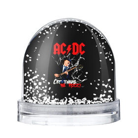 Снежный шар с принтом AC/DC let there be rock! в Рязани, Пластик | Изображение внутри шара печатается на глянцевой фотобумаге с двух сторон | ac dc | acdc | acdc ас дс | angus | back in black | highway to hell | mckinnon | young | австралийская | ангус янг | ас дс | асдс | блюз | в форме | гитара | группа | крис слэйд | метал | молния | музыка | п | певец | рок | рок н ролл