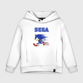 Детское худи Oversize хлопок с принтом SEGA. в Рязани, френч-терри — 70% хлопок, 30% полиэстер. Мягкий теплый начес внутри —100% хлопок | боковые карманы, эластичные манжеты и нижняя кромка, капюшон на магнитной кнопке | game | sega | sonic | sonic the hedgehog | видеоигра | доктор эггман | звуковой | игра | со скоростью звука | соник | соник в кино