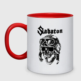 Кружка двухцветная с принтом Sabaton в Рязани, керамика | объем — 330 мл, диаметр — 80 мм. Цветная ручка и кайма сверху, в некоторых цветах — вся внутренняя часть | battle | panzerkampf | primo victoria | sabaton | the art of war | the great war | атака мертвецов | бисмарк | броден | войны | группа | йоаким | латный ботинок | метал | ночные ведьмы | пауэр | рок | рыцарские доспехи | сабатон