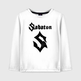 Детский лонгслив хлопок с принтом Sabaton в Рязани, 100% хлопок | круглый вырез горловины, полуприлегающий силуэт, длина до линии бедер | battle | panzerkampf | primo victoria | sabaton | the art of war | the great war | атака мертвецов | бисмарк | броден | войны | группа | йоаким | латный ботинок | метал | ночные ведьмы | пауэр | рок | рыцарские доспехи | сабатон