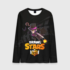 Мужской лонгслив 3D с принтом Brawl stars Mortis Мортис в Рязани, 100% полиэстер | длинные рукава, круглый вырез горловины, полуприлегающий силуэт | brawl | brawl stars | brawlstars | brawl_stars | jessie | mortis | бравл | бравлстарс | ворон | мортис