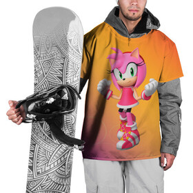 Накидка на куртку 3D с принтом Эми - Соник в Рязани, 100% полиэстер |  | amy | art | game | gameplay | gift | sonic | детская футболка | ежик | женская | игра | мужская | подарка | соник | фильм | эми