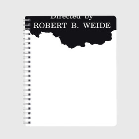 Тетрадь с принтом Россия (Directed by Robert B) в Рязани, 100% бумага | 48 листов, плотность листов — 60 г/м2, плотность картонной обложки — 250 г/м2. Листы скреплены сбоку удобной пружинной спиралью. Уголки страниц и обложки скругленные. Цвет линий — светло-серый
 | directed by robert b. weide | интернет | мем | роберт б. уайд | россия | титры