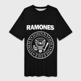 Платье-футболка 3D с принтом RAMONES | РАМОНЕС в Рязани,  |  | america | ramones | rock | usa | америка | джонни рамон | джоуи рамон | ди ди рамон | клем бурк | кристофер уорд | марки рамон | рамоунз | ричи рамон | рок | сша | томми рамон