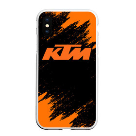 Чехол для iPhone XS Max матовый с принтом KTM в Рязани, Силикон | Область печати: задняя сторона чехла, без боковых панелей | Тематика изображения на принте: enduro | ktm | moto | moto sport | motocycle | sportmotorcycle | ктм | мото | мото спорт | мотоспорт | спорт мото