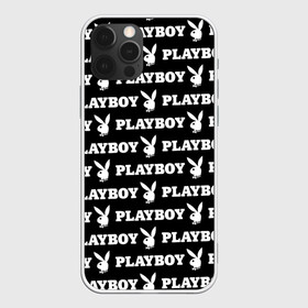 Чехол для iPhone 12 Pro Max с принтом PLAYBOY PATTERN | ПЛЕЙБОЙ ПАТТЕРН (Z) в Рязани, Силикон |  | Тематика изображения на принте: brand | brazzers | fake taxi | faketaxi | hub | mode | playboy | бразерс | бренд | мода | фейк такси