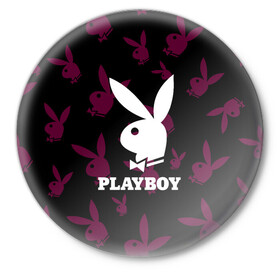 Значок с принтом PLAYBOY | ПЛЕЙБОЙ (Z) в Рязани,  металл | круглая форма, металлическая застежка в виде булавки | brand | brazzers | fake taxi | faketaxi | hub | mode | playboy | бразерс | бренд | мода | фейк такси