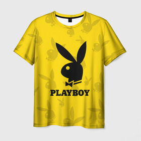 Мужская футболка 3D с принтом PLAYBOY в Рязани, 100% полиэфир | прямой крой, круглый вырез горловины, длина до линии бедер | brand | brazzers | fake taxi | faketaxi | hub | mode | playboy | бразерс | бренд | мода | фейк такси