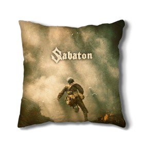 Подушка 3D с принтом Sabaton в Рязани, наволочка – 100% полиэстер, наполнитель – холлофайбер (легкий наполнитель, не вызывает аллергию). | состоит из подушки и наволочки. Наволочка на молнии, легко снимается для стирки | battle | panzerkampf | primo victoria | sabaton | the art of war | the great war | атака мертвецов | бисмарк | броден | войны | группа | йоаким | латный ботинок | метал | ночные ведьмы | пауэр | рок | рыцарские доспехи | сабатон