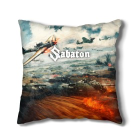 Подушка 3D с принтом Sabaton в Рязани, наволочка – 100% полиэстер, наполнитель – холлофайбер (легкий наполнитель, не вызывает аллергию). | состоит из подушки и наволочки. Наволочка на молнии, легко снимается для стирки | battle | panzerkampf | primo victoria | sabaton | the art of war | the great war | атака мертвецов | бисмарк | броден | войны | группа | йоаким | латный ботинок | метал | ночные ведьмы | пауэр | рок | рыцарские доспехи | сабатон