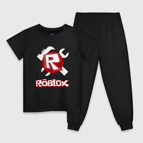 Детская пижама хлопок с принтом ROBLOX в Рязани, 100% хлопок |  брюки и футболка прямого кроя, без карманов, на брюках мягкая резинка на поясе и по низу штанин
 | roblox | roblox games. | игра роблокс | роблокс | робукс