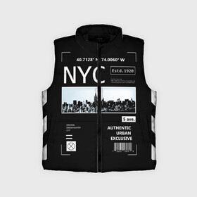 Детский жилет утепленный 3D с принтом New York Strips в Рязани,  |  | fashion | hypebeast | off | off white | streetwear | virgil abloh | white | вайт | итальянский | мода | офф | офф вайт | стаил | стритвир | уличный | урбан