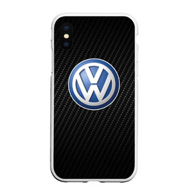 Чехол для iPhone XS Max матовый с принтом Volkswagen Logo в Рязани, Силикон | Область печати: задняя сторона чехла, без боковых панелей | amarok | arteon | caravelle | golf | polo | scirocco | teramont | tiguan | to | touareg | transporter | volkswagen | vw | авто | автомобиль | ам | бренд | карбон | машина | машины | народный автомобиль | фольксваген