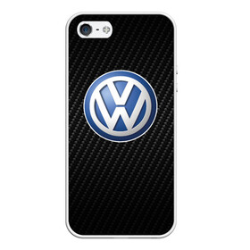 Чехол для iPhone 5/5S матовый с принтом Volkswagen Logo в Рязани, Силикон | Область печати: задняя сторона чехла, без боковых панелей | amarok | arteon | caravelle | golf | polo | scirocco | teramont | tiguan | to | touareg | transporter | volkswagen | vw | авто | автомобиль | ам | бренд | карбон | машина | машины | народный автомобиль | фольксваген