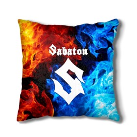 Подушка 3D с принтом SABATON в Рязани, наволочка – 100% полиэстер, наполнитель – холлофайбер (легкий наполнитель, не вызывает аллергию). | состоит из подушки и наволочки. Наволочка на молнии, легко снимается для стирки | sabaton | skull | даниель муллбак | йоаким броден | крис рёланд | оскар монтелиус | пэр сундстрём | рикард сунден | сабатон | скелет | тоббе энглунд | томми юханссон | ханнес ван дал | черепа