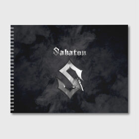 Альбом для рисования с принтом SABATON в Рязани, 100% бумага
 | матовая бумага, плотность 200 мг. | sabaton | skull | даниель муллбак | йоаким броден | крис рёланд | оскар монтелиус | пэр сундстрём | рикард сунден | сабатон | скелет | тоббе энглунд | томми юханссон | ханнес ван дал | черепа