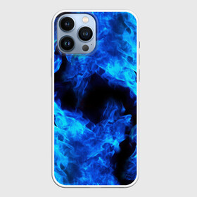 Чехол для iPhone 13 Pro Max с принтом СИНИЙ ОГОНЬ | BLUE FIRE в Рязани,  |  | bright | fire | flame | heat | light | texture | wildfire | искры | огненный | огонь | пламя | пожар | синий огонь | текстуры