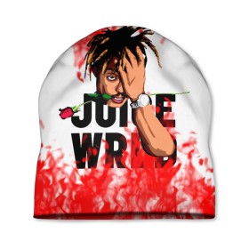 Шапка 3D с принтом Juice WRLD. в Рязани, 100% полиэстер | универсальный размер, печать по всей поверхности изделия | eminem | godzilla | juice wrld | rap | американский рэпер | годзила | зарубежный реп | маршалл брюс мэтерс | музыка | реп | рэпер | эминем