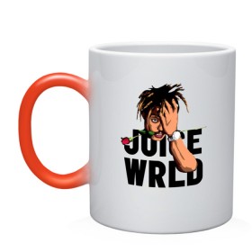 Кружка хамелеон с принтом Juice WRLD. в Рязани, керамика | меняет цвет при нагревании, емкость 330 мл | eminem | godzilla | juice wrld | rap | американский рэпер | годзила | зарубежный реп | маршалл брюс мэтерс | музыка | реп | рэпер | эминем