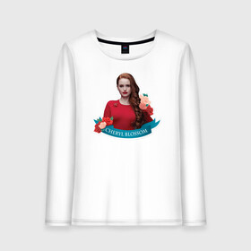 Женский лонгслив хлопок с принтом CHERYL BLOSSOM в Рязани, 100% хлопок |  | archie | betty cooper | cw | go bulldogs | jughead | pop s | riverdale | vdgerir | ривердейл | сидаб