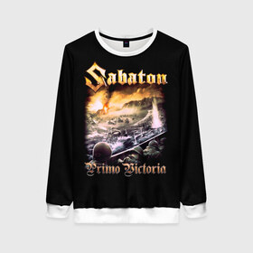 Женский свитшот 3D с принтом SABATON. в Рязани, 100% полиэстер с мягким внутренним слоем | круглый вырез горловины, мягкая резинка на манжетах и поясе, свободная посадка по фигуре | sabaton | даниель муллбак | йоаким броден | крис рёланд | оскар монтелиус | пэр сундстрём | рикард сунден | сабатон | тоббе энглунд | томми юханссон | ханнес ван дал