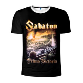 Мужская футболка 3D спортивная с принтом SABATON. в Рязани, 100% полиэстер с улучшенными характеристиками | приталенный силуэт, круглая горловина, широкие плечи, сужается к линии бедра | sabaton | даниель муллбак | йоаким броден | крис рёланд | оскар монтелиус | пэр сундстрём | рикард сунден | сабатон | тоббе энглунд | томми юханссон | ханнес ван дал