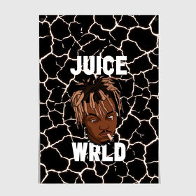 Постер с принтом Juice WRLD. в Рязани, 100% бумага
 | бумага, плотность 150 мг. Матовая, но за счет высокого коэффициента гладкости имеет небольшой блеск и дает на свету блики, но в отличии от глянцевой бумаги не покрыта лаком | Тематика изображения на принте: eminem | godzilla | juice wrld | rap | американский рэпер | годзила | зарубежный реп | маршалл брюс мэтерс | музыка | реп | рэпер | эминем